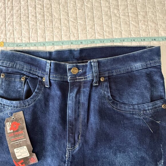 Lee Frank Slim Fit Blue Denim Jeans Size 34, New With Tags - Picture 11 of 12